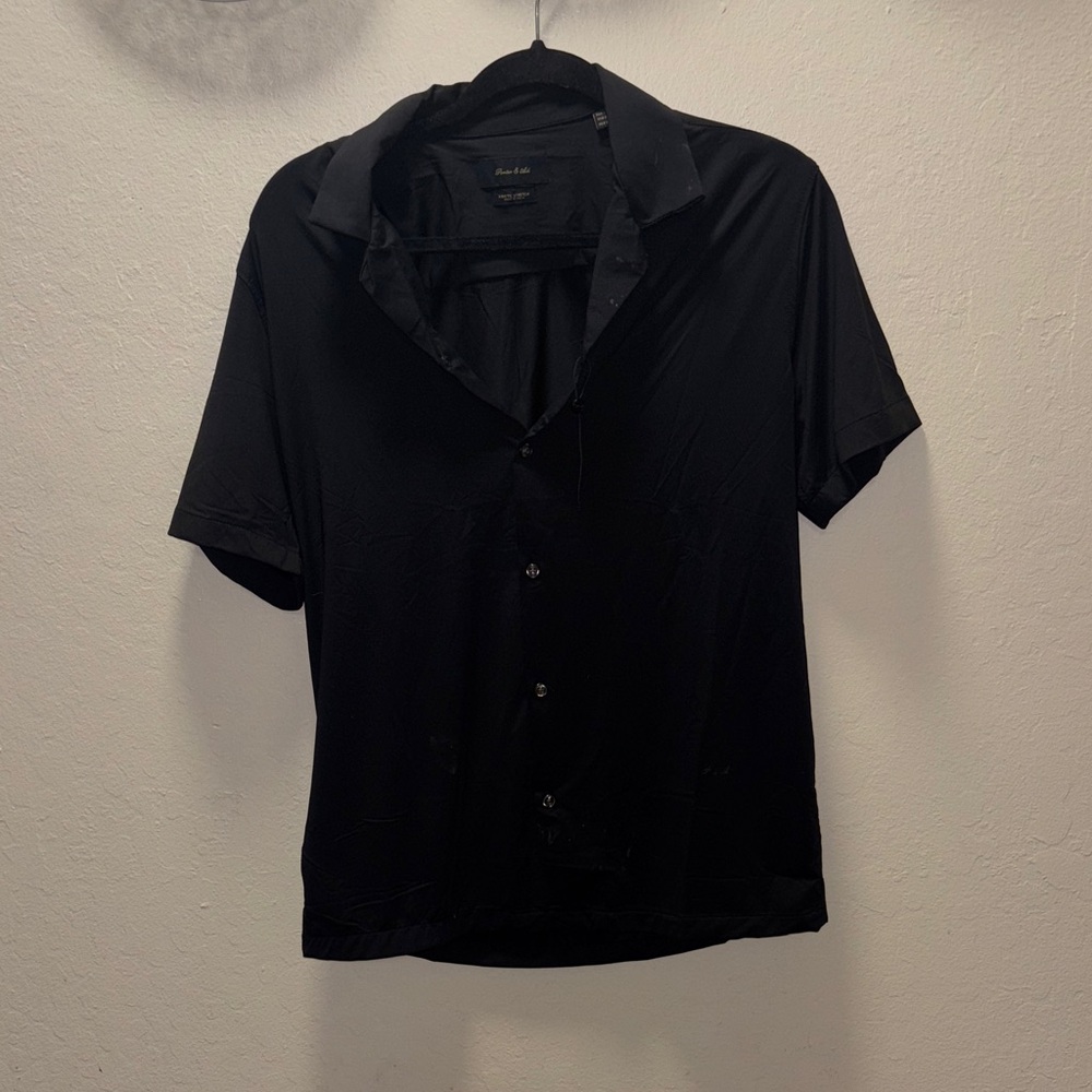 Classic Black Button Down Shirt for Men
